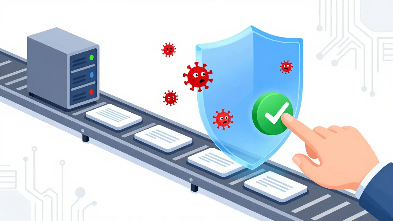 Blue shield protecting software pipeline from error bugs