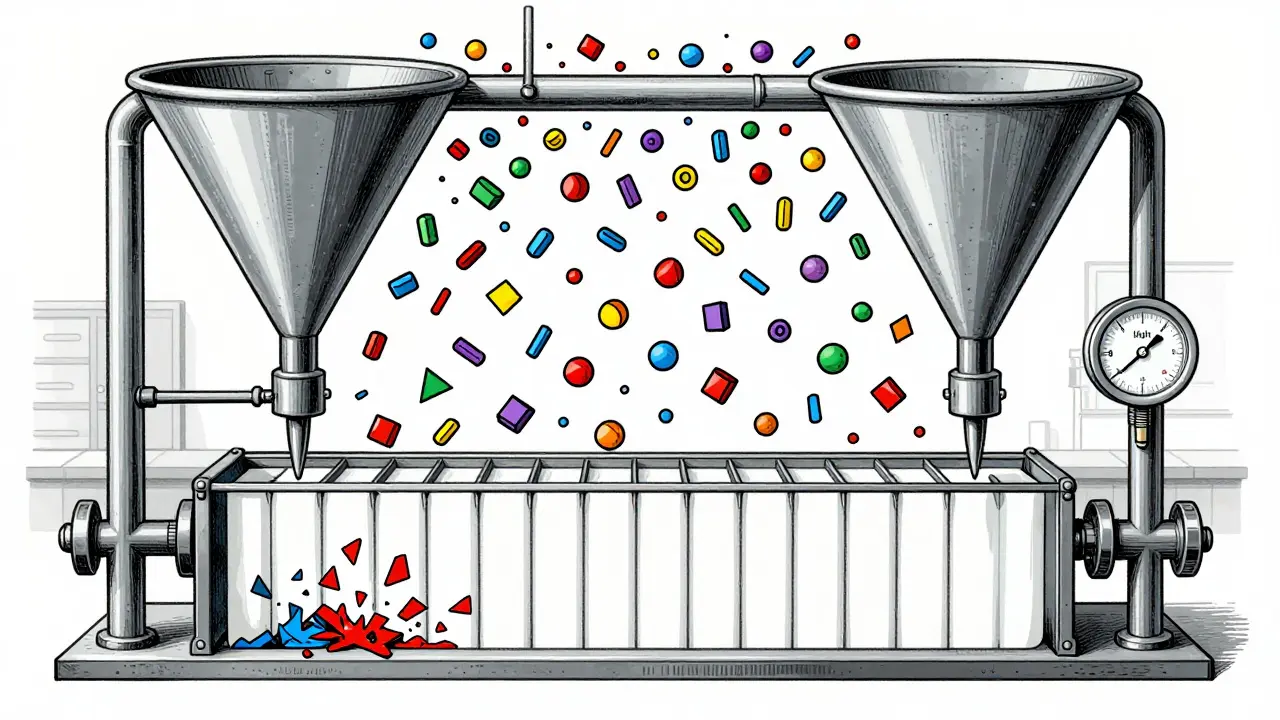 Funnel illustration displaying smooth output masking hidden errors