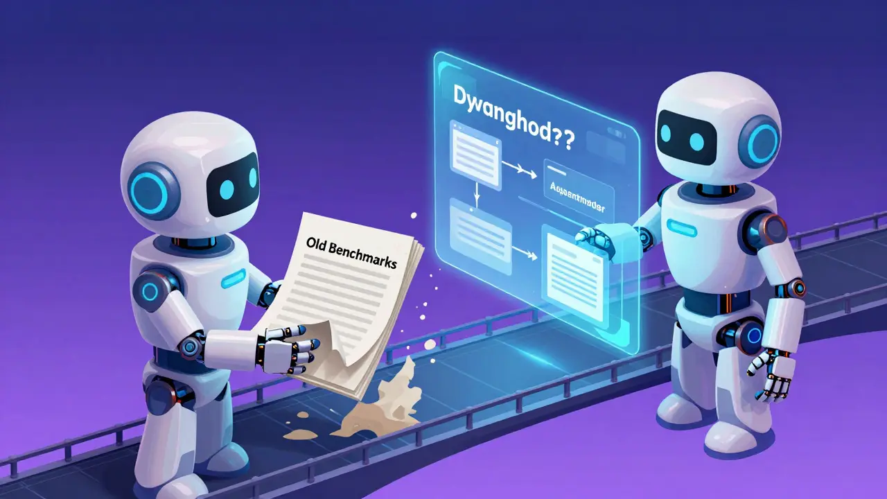 Robots exchanging static tests for dynamic AI agents