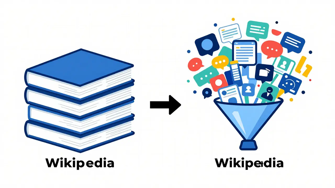 The Role of Datasets in NLP: From Wikipedia to Web-Scale LLM Corpora