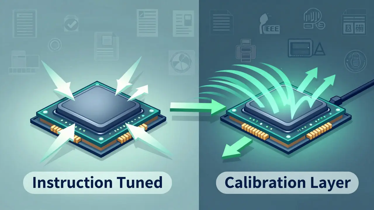 AI chip smoothing overconfidence through calibration layers