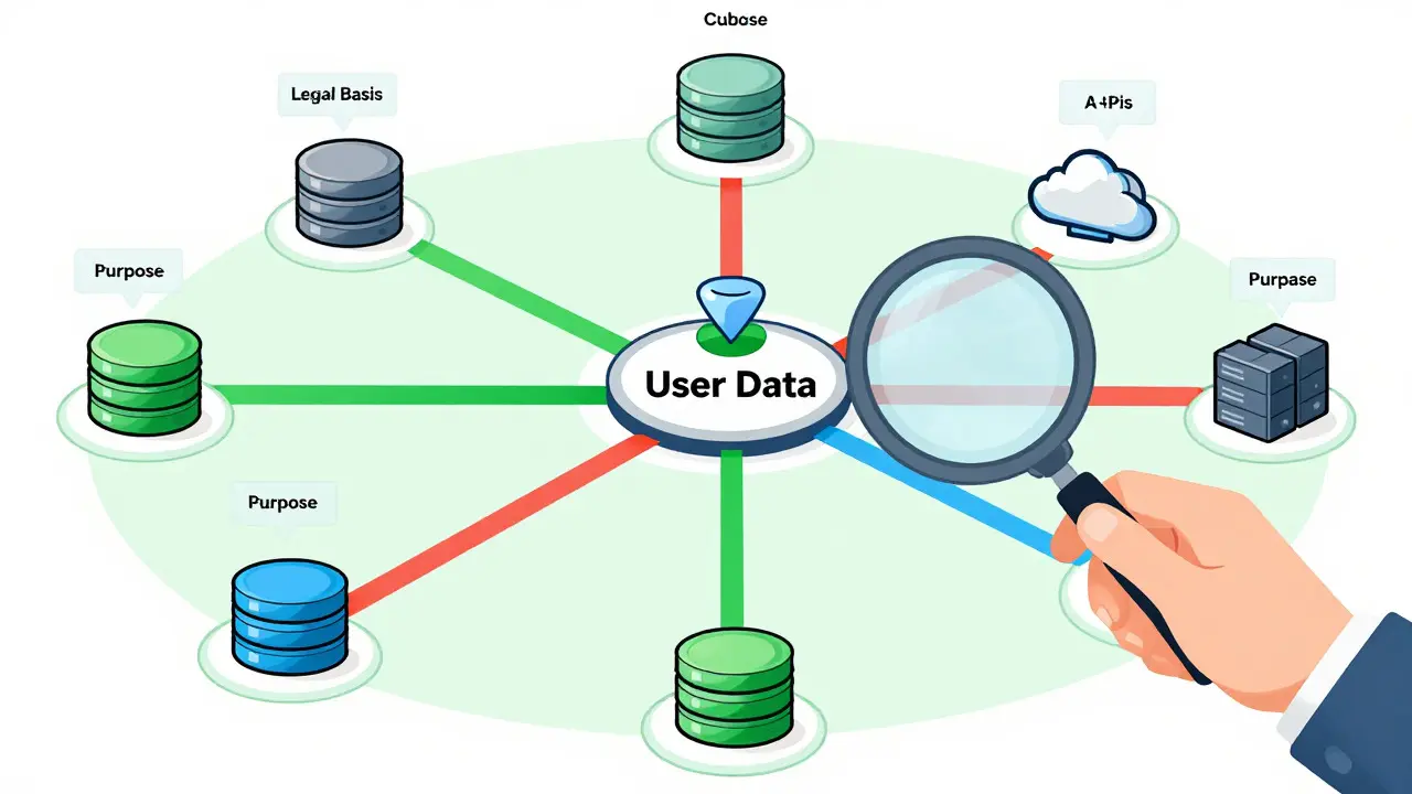 Technical diagram of dynamic data mapping with human audit