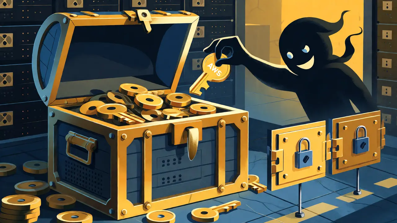 Digital vault protecting API keys from data breach thieves