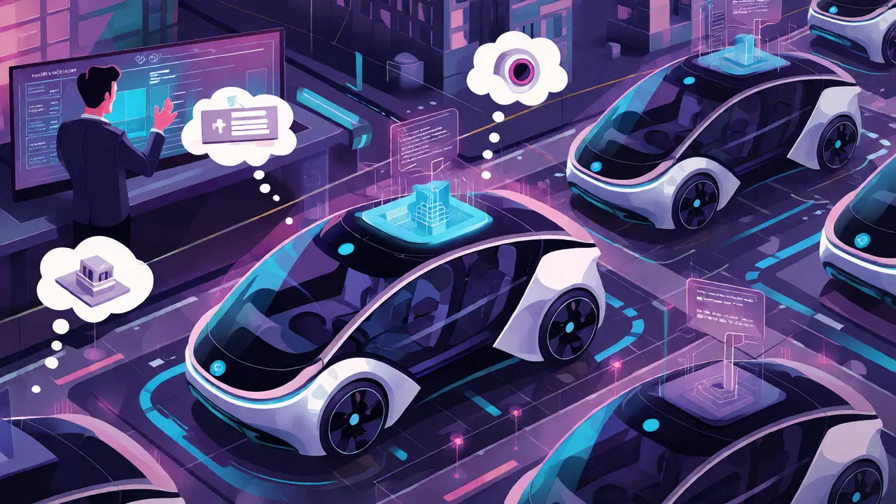 Advanced autonomous agents operating independently while humans monitor dashboards.