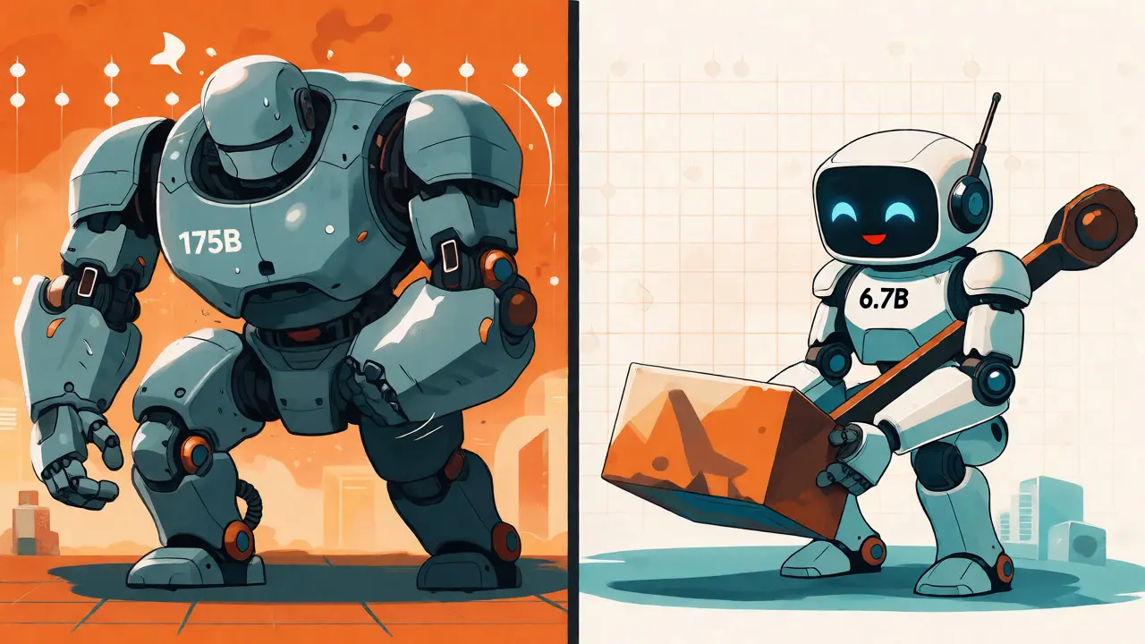 Small efficient AI using tools vs large inefficient AI